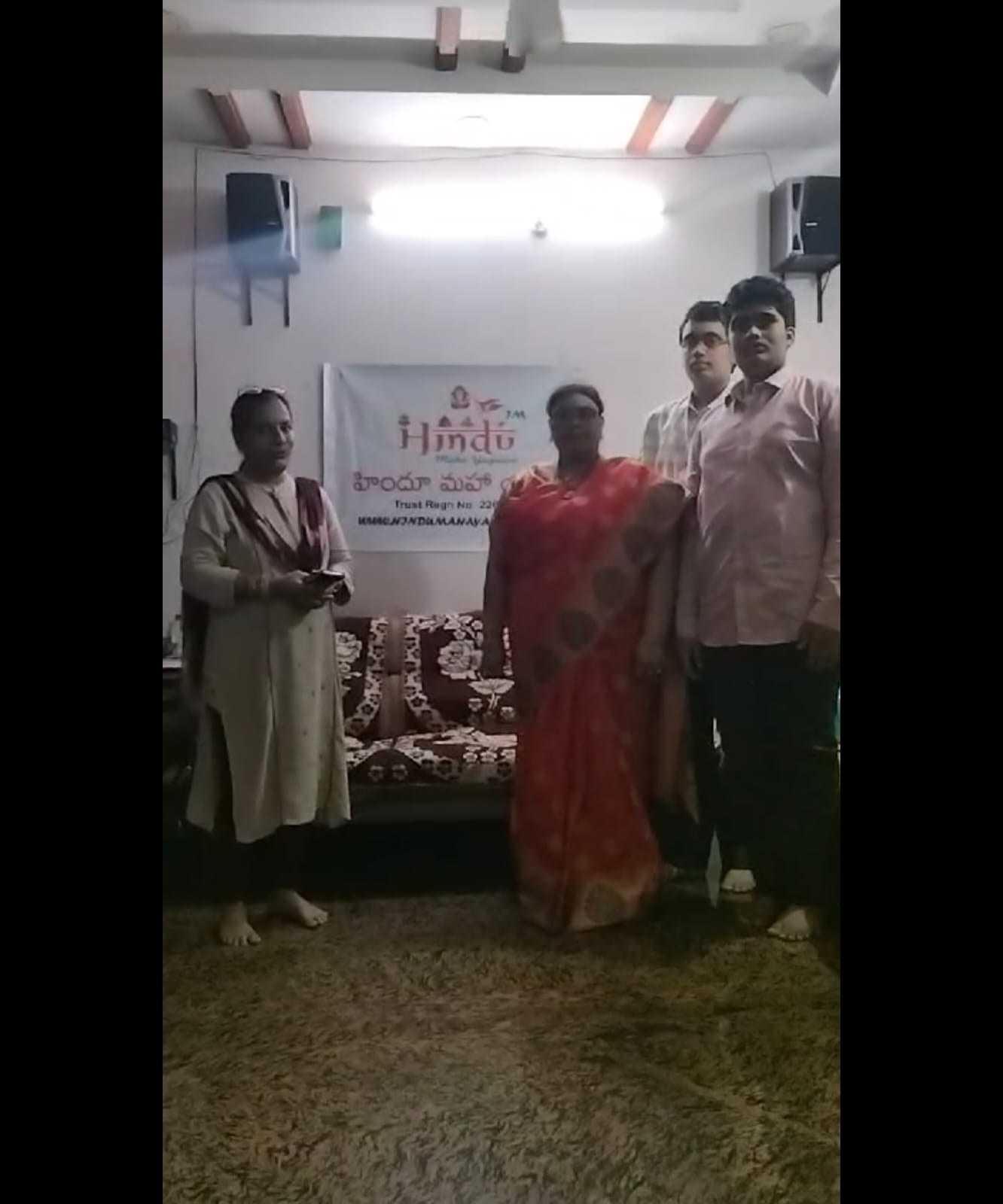 Distribution of cloths was done At M/S Vathsalya Valli foundation Old age home In the eve Of Ugadi 2025