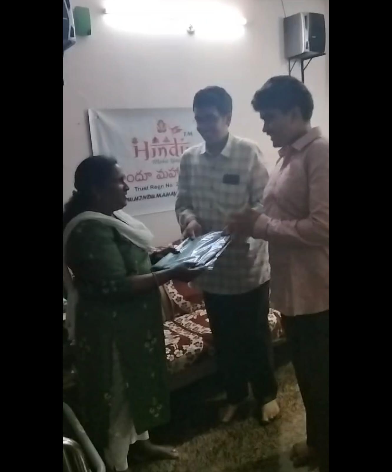 Distribution of cloths was done At M/S Vathsalya Valli foundation Old age home In the eve Of Ugadi 2025
